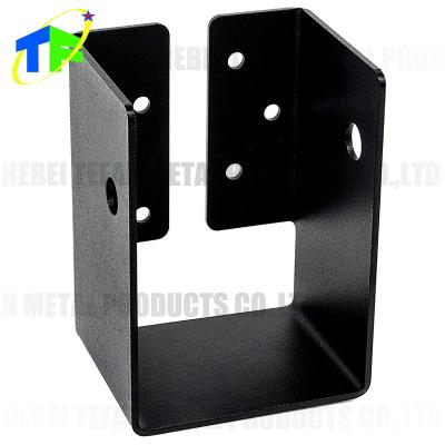 China Custom OEM Carbon Steel Metal Flush Mount Decorative Structural Wooden Joist Bracket for sale