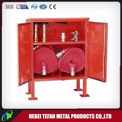 China Automatic Double Door Leaf Metalwork Previous Fire Hose Box for sale