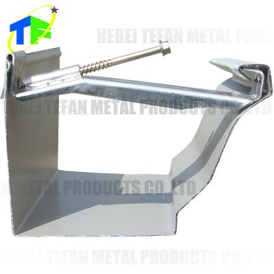 China Custom Residential Roof Drainage Seamless Gutter Hanger Custom Size 5inch 6inch for sale