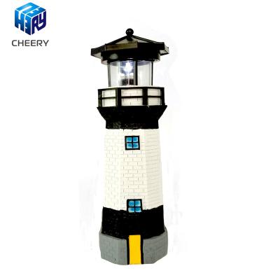 China Europe Lighthouse Bedroom Bedside Table Art Deco Lamp Solar Led Creative Solar Lighthouse for sale