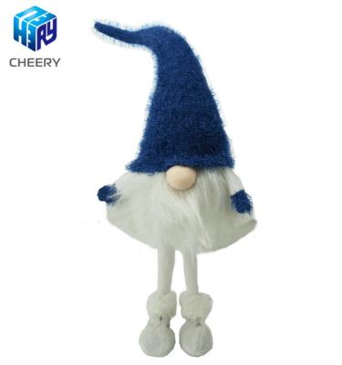 China Popular Promotional Cloth W Old Iron Feet Man With Blue And White Beard Christmas Box Christmas Decor Gift Arts And Crafts for sale