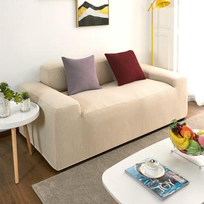 China Full Price Modern High Quality Polyester Brown Waterproof Sofa Covers Elastic Stretch Slipcover Best for sale