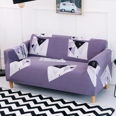 China Modern Superior High Quality Water Resistant Printed Stretch Polyester Sofa Cover Full 3 Seats for sale