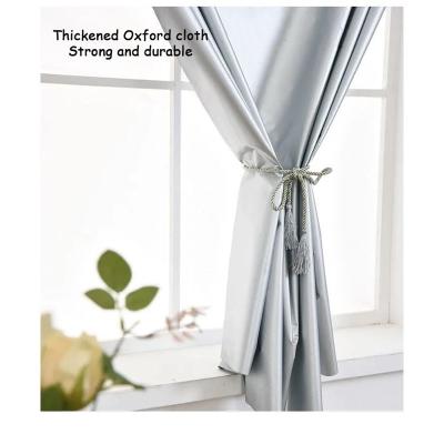 China Machine Resistant 100% Blackout Curtain 100% Blackout Curtains Silver UV Washable And Waterproof for sale