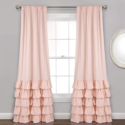 China Blackout Factory Direct Single Skirt Decorative Curtain Customized High Blackout Panel Curtains for sale