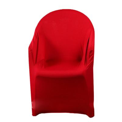 China Simple Polyester Competitive Price Universal Folding Yellow Elast Spandex Beach Chair Cover for sale