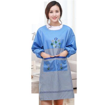 China Modern Wholesale Best Price Simple Custom Cooking Soft Commercial Ladies Polyester Waterproof Kitchen Apron for sale