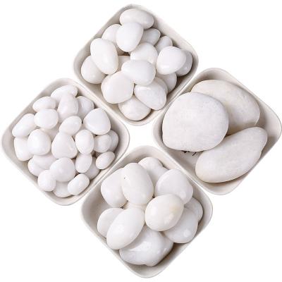 China Aiking culture modern natural white stone white pebble for sale