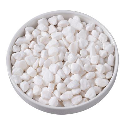 China Modern White Decorative White Garden Pebble Snow Stones China Paving Stones for sale