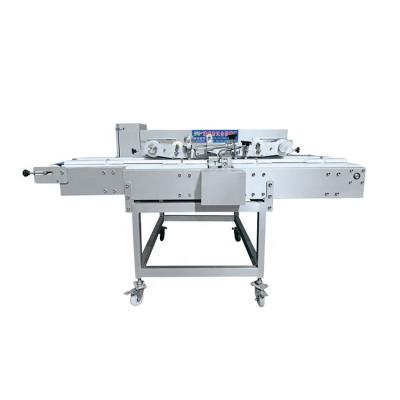 China Full Automatic High Efficiency High Efficiency Chicken Slicing Bread , Meat Universal Horizontal Fresh Meat Slicer For Commercial for sale