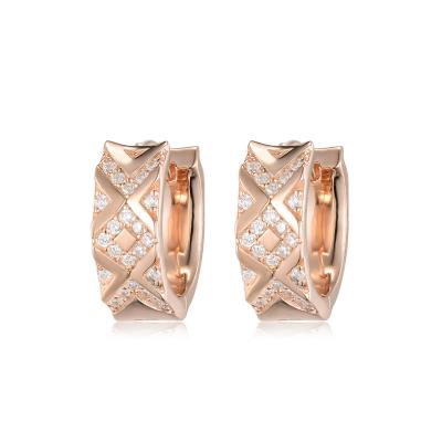 China Amazon FASHIONABLE Hot Sale Copper 18K Gold Plated Stud Earrings For Beautiful Party Girls for sale