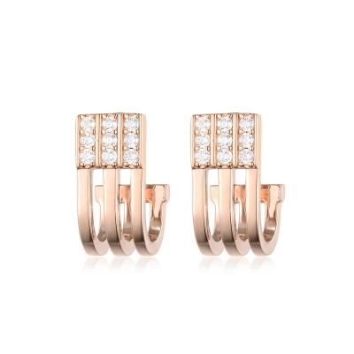 China Modern Minimalist Earrings Rose Gold Charm Earrings TRENDY Jewelry Tops for sale