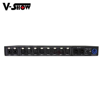 China shipping Artnet DMX Russian Controller 8 Stage Machine DMX Left Controller for wedding/DJ/party/disco 550x265x100mm for sale