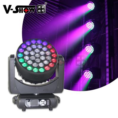 China Sports Stadiums Hot Sell New Arrive 37*15W Perfect Zoom Wash Color Mixed Head LED Moving Beam Light for sale