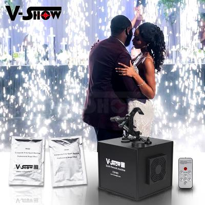 China cold upside down flame fall spark machine blow machine-stage electric spark machine for wedding concert for sale