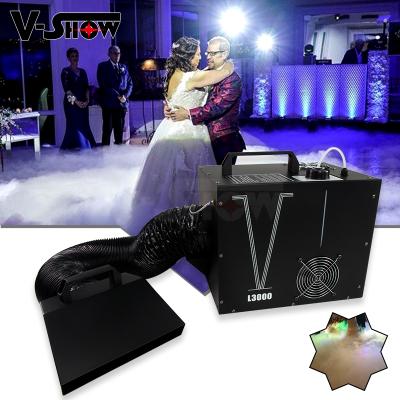 China Low LANDSCAPE DMX 3000w Fog Machine Lying Ground Water Based Fog Machine For Stage DJ Disco Dance Hall Decoration for sale