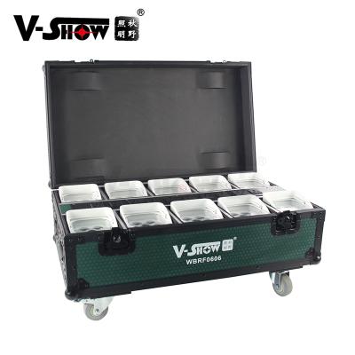 China Warehouse 10pcs And Free Light Flat Shipping Stage Wash 6x18w 6in1 DMX Battery Operated Radio Led Par for sale