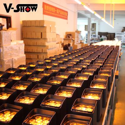 China Warehouse 8PCS With Light Flat Case Wash Radio Battery Operated Led Par 6x18w 6in1 DMX for sale