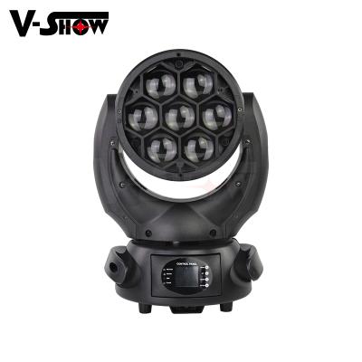 China Washh moving head pro 7x40W theme park rgbw light beam 4in1 Mini Zoom Led Moving Head for sale