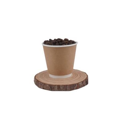 China Disposable packaging machine paper cups 8 oz double wall paper tea cup coffee for sale