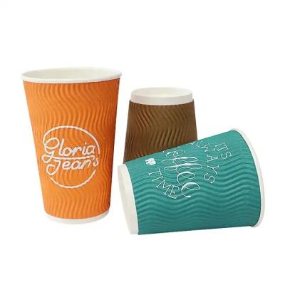 China Disposable Professional paper cup manufacturers 8oz paper cup 12 oz coffee cup paper with logo for sale