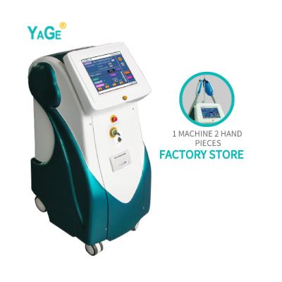 China Pigment Removal 2in1 Technology Cooling IPL 2021 Single Laser Depilator 640 560nm Skin Rejuvenation Hair Removal Laser Machine for sale