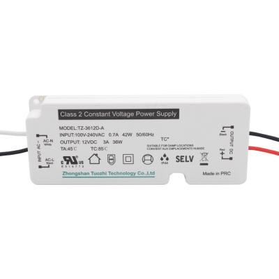 China LED Lighting High PF No Flickering Down Light Led Driver 36W Output Current 3000mA for sale