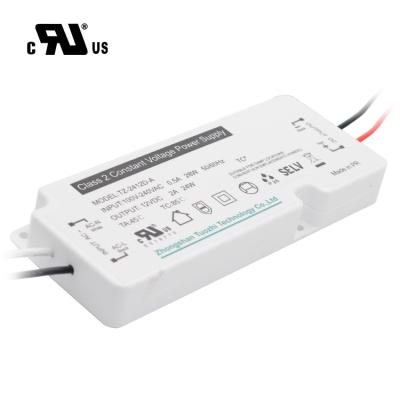 China LED Lighting Hot Selling North American 24W 12V Power Supply High Power Factor CertificationNo Flash Driver for sale