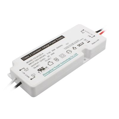 China LED Lighting North America Approved Power Supply 12V 24W Driver TZ-2412D-A for sale