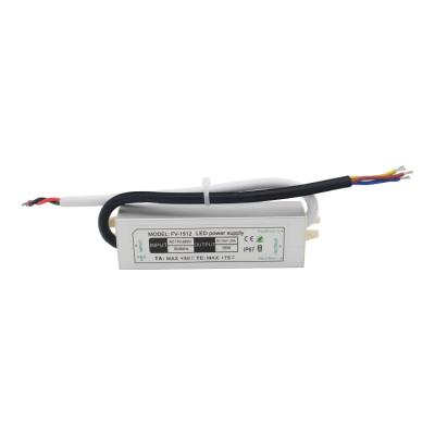 China CE RoHS Constant Voltage Aluminum Shell IP67 Waterproof Output 12V 1.25A Driver 115*30*20 for sale