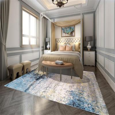 China Reversible Non Slip Plush Carpet Home Bedroom Faux Wool Modern Minimalist Rug for sale