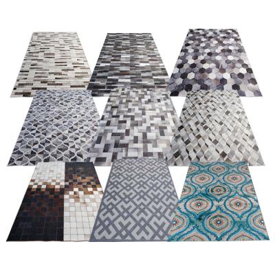 China Non-slip PVC Backing Printed Flannel Area Rugs Carpet Alfombras Para sala y comedor tapete shaggy blanket for sale