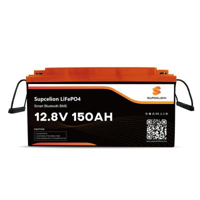 China Toys Supcelion Long Life LiFePO4 LFP 12V 150Ah Lithium Ion Battery Deep Cycle Battery With Bluetooth for sale