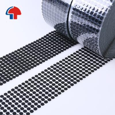 China Viable Strong Force Self Adhesive Sticky Back Fasteners Hook and Loop Dots Tape Coins for sale