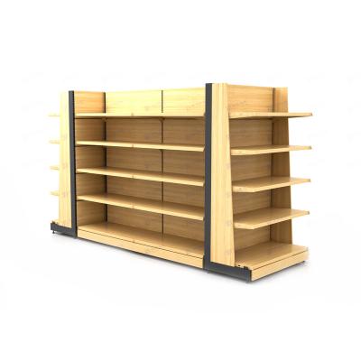 China Customized Double Sided Cold Rolled Steel Supermarket Display Shelf Racks For Sale Grocery Display Racks for sale