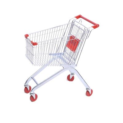 China Unfolding Appearance Hot Popular Responsive Steel Shopping Cart Push Trolley Trolley Supermarket Shopping Trolley for sale