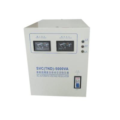 China 5000VA AC Power Stabilizer 5KVA 220V Single Phase 50Hz With Dual Output for sale