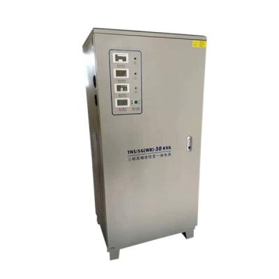 China 50Hz 60Hz 3 Phase Voltage Stabilizer 30KVA 380V To 220V Three Phase Regulator for sale