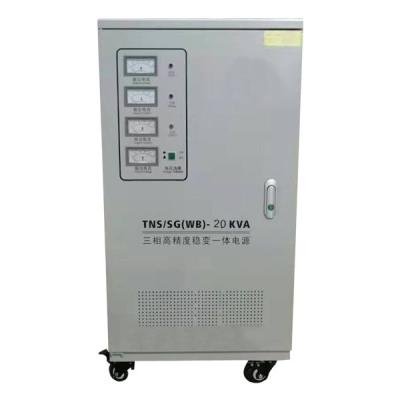 Chine 20KVA a réglé l'alimentation d'énergie de stabilisateur de tension d'AVR 380V/le matériel en cuivre de 220V 50Hz à vendre