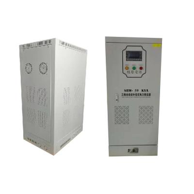 China Three Phase AC 50KVA Automatic Compensated Factory Sale Voltage Regulator for sale