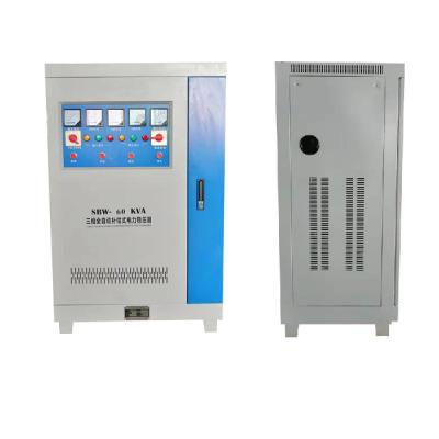 China SBW-60KVA Three Phase AC Full Automatic Customized Voltage Regulator for sale