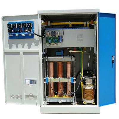 China SBW-400KVA Three Phase AC Manufacturer Servo Motor Type Automatic Compensated Voltage Regulator for sale