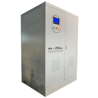 Chine SBW-F-2500KVA 50-60 Hz AC Three Phase Full Auto Servo Motor Type Voltage Regulator à vendre