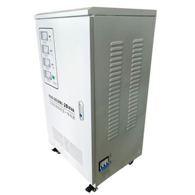 China WB-20KVA Manufacturer Three Phase Metallic Type Full Auto AC Servo Motor Type Regulated Power Supply for sale