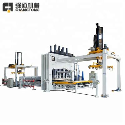 China Q235 Automatic Laminate Hot Press Line For Melamine Faced Chipboard for sale