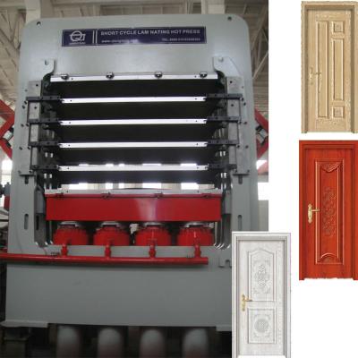 China Lamination Door Peels Wuxi Qiangtong Door Skin Press Machine Wood Molded Door Laminating Hot Press for sale