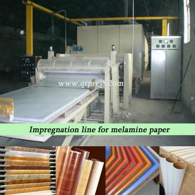 China Paper Coating Melamine Glue Impregnating Line for Horizontal Decorative Paper Impregnating Machine for sale