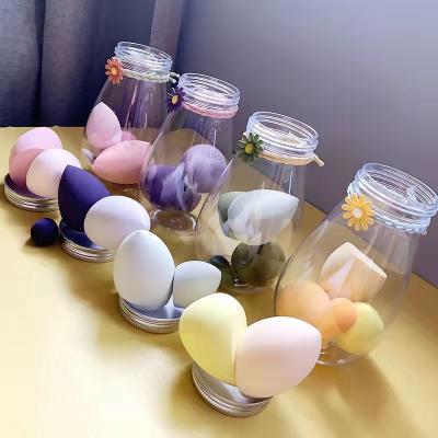 China Soaking Becomes Larger Latex Free Beauty Sponge Eggs Different Shape Makeup Sponge Set With Storage Box for sale