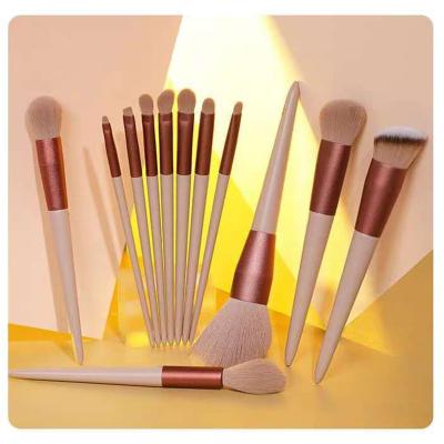 China Customized Luxury High Quality Soft Dense Design Synthetic Makeup Brush With Bag for sale