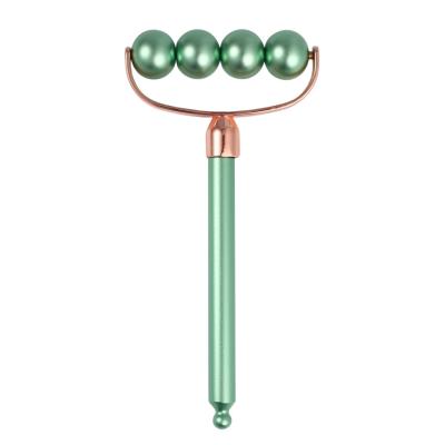 China High Quality Beauty Aluminum Alloy Anti-Puffiness Ball Facial Massage Roller for sale